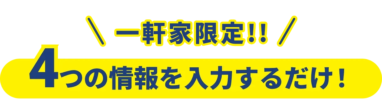 4つの情報を入力するだけ！